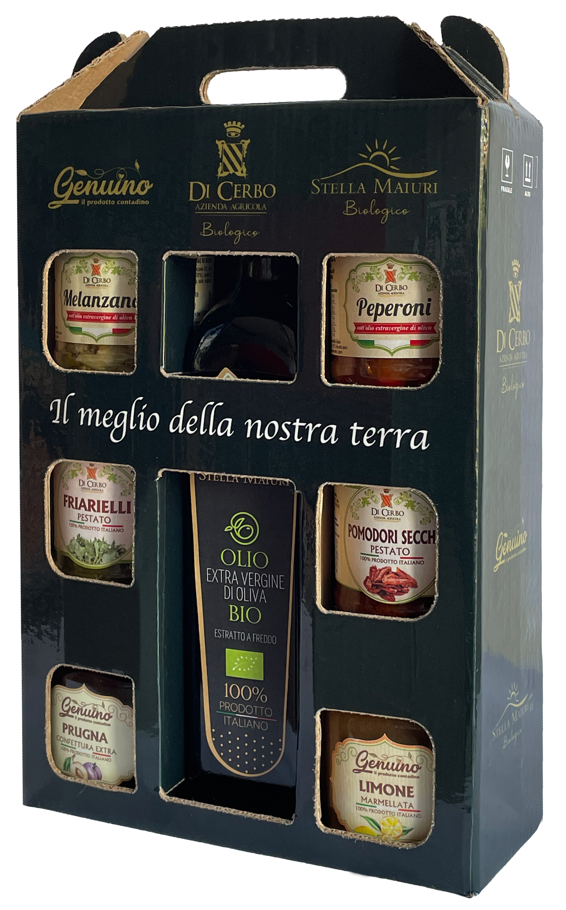 La dispensa di Mamma Rita 2 – 1 bott Olio BIO e 6 vasetti misti